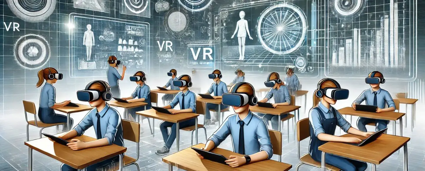 Virtual reality and AI for immersive learning